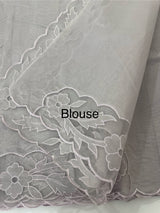 Mul chanderi saree with applique borders MSH111
