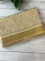 Kerala tissue cotton saree- MSK101- Lavender