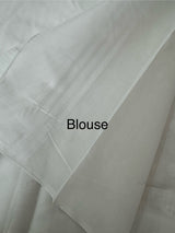 Semi chanderi saree with thread work MSH307 White