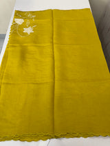 Malai chanderi knot and kanta embriodery saree  MS5556