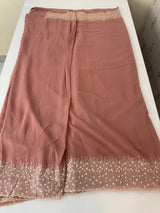 Designer georgette sarees with blouse MGS5321- DuskyPeach