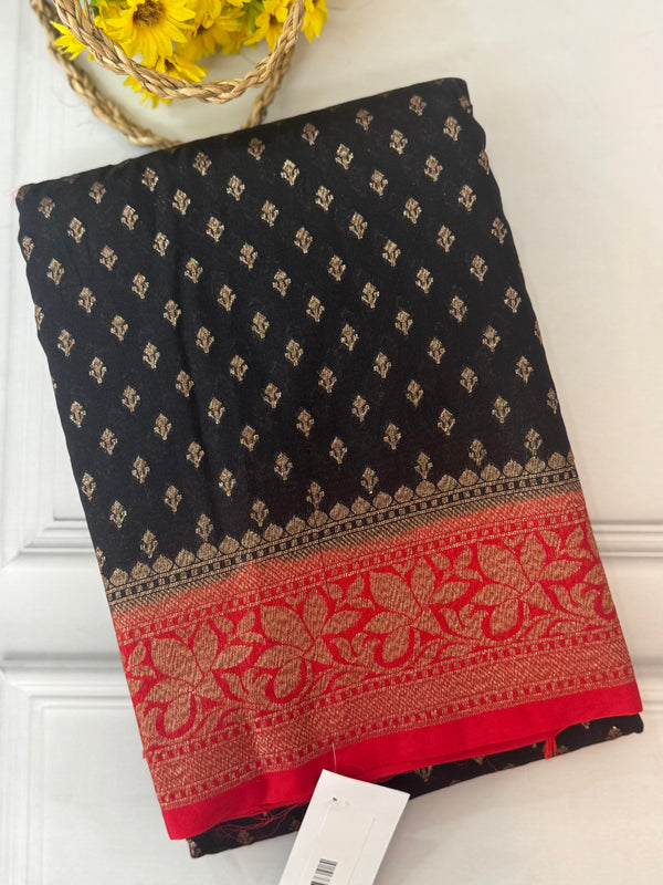 Banarasi viscose Georgette saree MKGS611