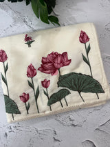 Blended Satin finish Tussar silk saree with cross-stitch embroidery- MS8179 Offwhite