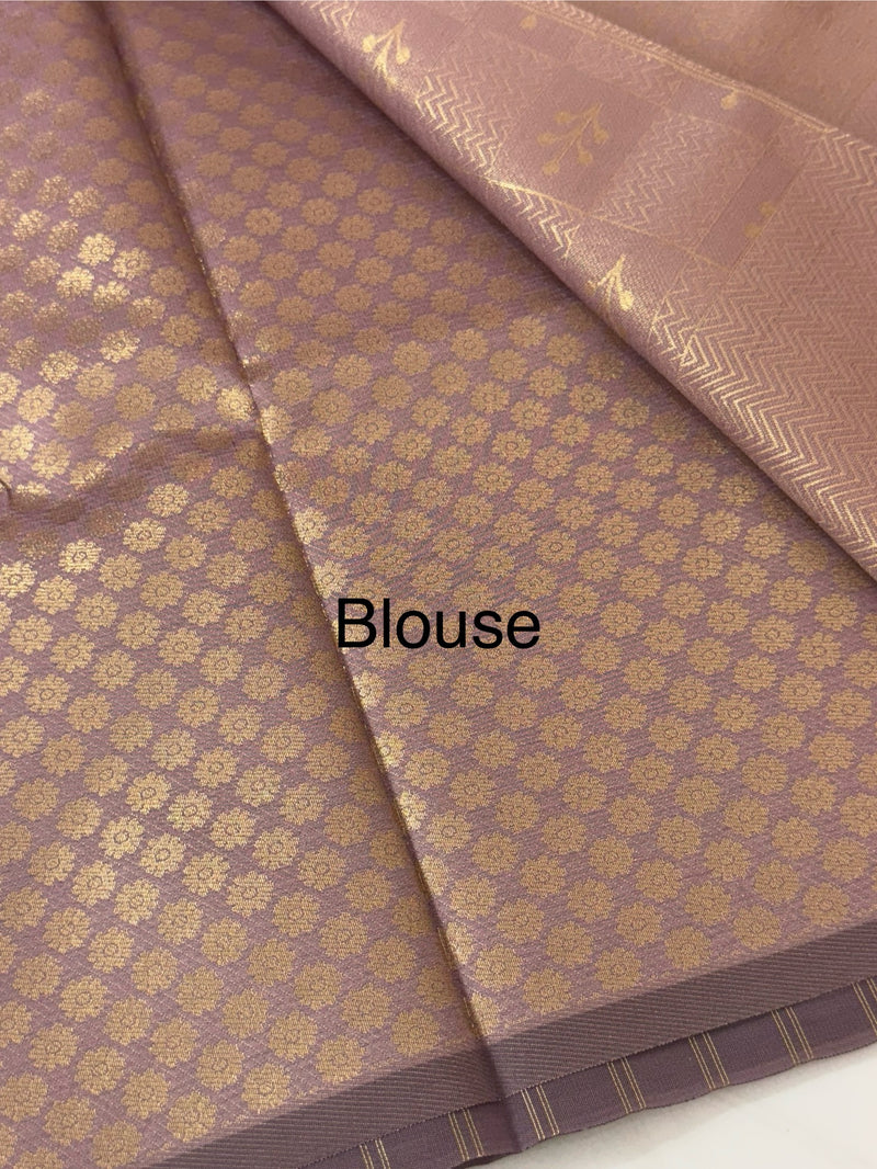 Pastel brocade semi silk sarees MS67443