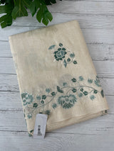 Blended tussar saree with embriodery - MS98765 Cream