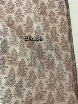 Soft kota checks saree with prints & embroidery borders - MS5643