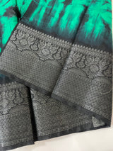 Tie & Dye semi silk sarees  MSS9876