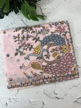 Kota silk saree embroidery  MKS15452 - PastelPink