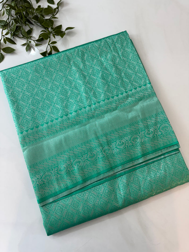 Pastel soft silk Saree - MKP916 SeaGreen