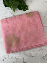Viscose organza saree with thread work - MSH925 Pink