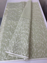 Kota embriodery saree MS1455 Pastel Green