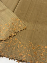 Blended matka tussar silk saree with embroidery - MS90654