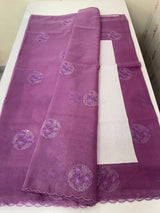 Organza saree with embroidery - MSH375 Vadamalli