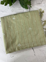 Fancy Chanderi silk saree with blouse MFC217