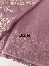 Soft kota silk saree with embriodery  MS12859