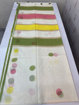 Semi chanderi saree with multi color polka dots- MSF334