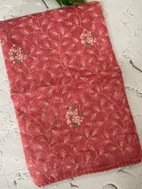 Soft kota checks saree with embroidery - MS7676
