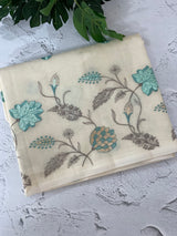 Lightweight Kota Supernet saree with embroidery MS143
