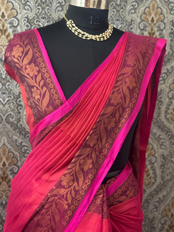 Soft Tissue mix soft Silk Saree BSTMCM