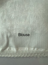 Kota checks saree with embroidery SVTS35 - White & Red