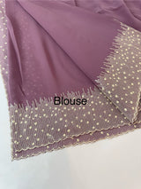 Designer georgette sarees with blouse MGS5321- DuskyWine