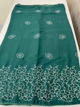 Georgette saree with embroidery work MSG456