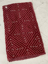 Bandhani georgette saree with mirror work MMB379