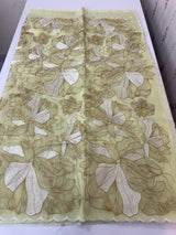 Jute Linen saree with thread work MSH206