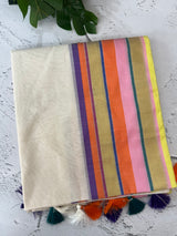 Onam special Semi silk saree with blouse- MSF567 (1)