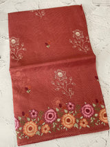 Silky kota embroidery saree MSK4333