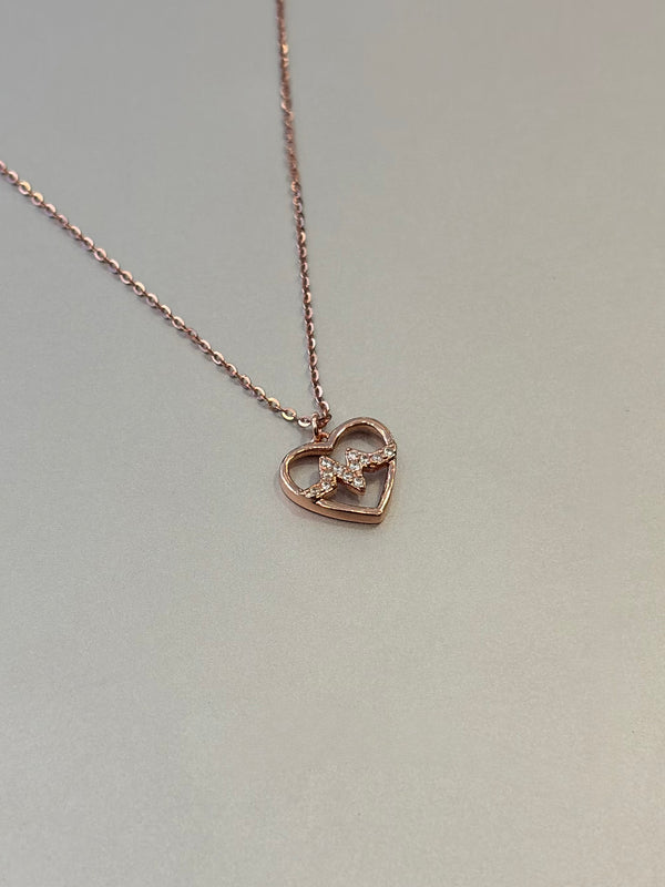 LElara 92.5 RoseGold Necklace EL269