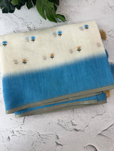 Ombre semi Linen Saree - MSL1514
