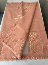 Kota silk embroidery saree  MSH125 - Peach