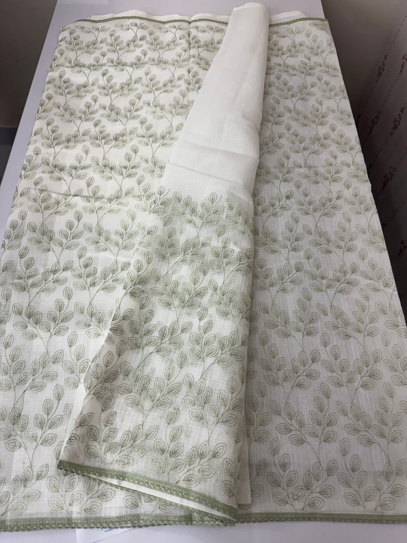 Kota cotton embriodery saree MS1490