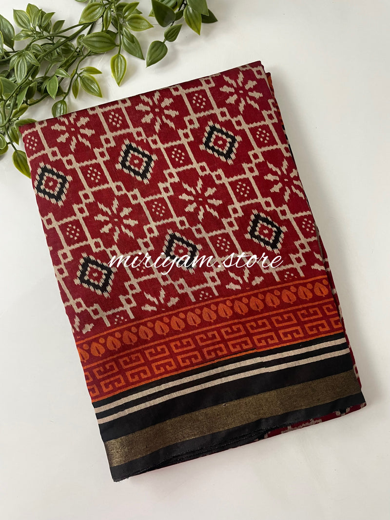 Semi chanderi saree  MCSC663