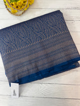 Banarasi semi katan saree SMBNIRY- OceanBlue