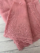 Tissue Organza saree MS14051- PeachPink