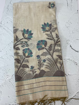Jamdani silk Cotton Saree with blouse MS12552