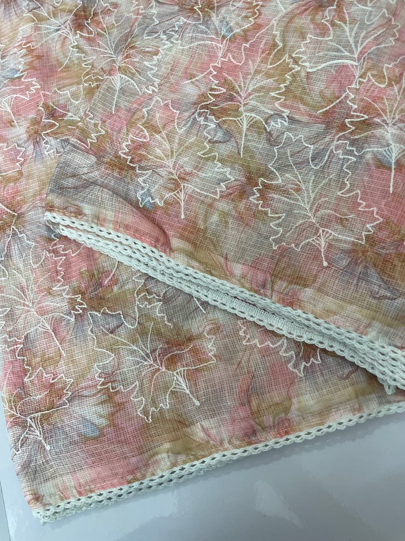 Soft kota checks saree with embroidery SVPSSR