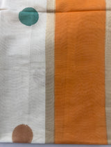 Semi chanderi saree with multi color polka dots- MSF334