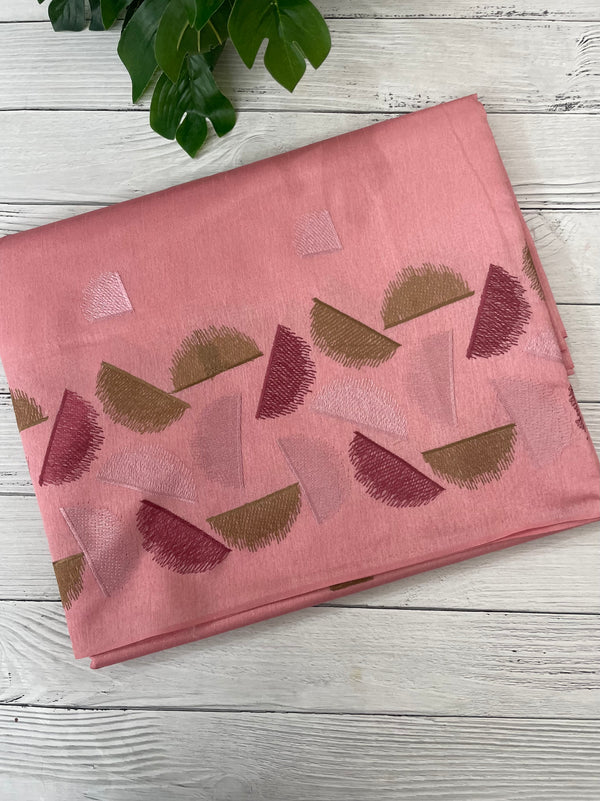 Semi silk saree MS67449- PeachPink