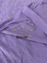 Partywear Georgette saree with cutdana work MSG7888