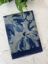 Pure printed tussar silk saree with blouse- MTSB7