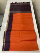 Semi silk saree with zari weaving  MSG6161