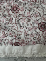 Art silk saree with embroidery SVPSMC • White