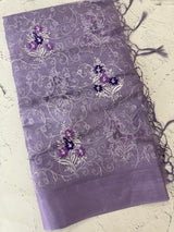 Tissue silk saree with embroidery MSH240