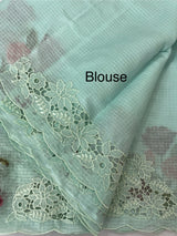 Kota silk saree with cutwork & embroidery borders  MKS15239 - PastelBlue