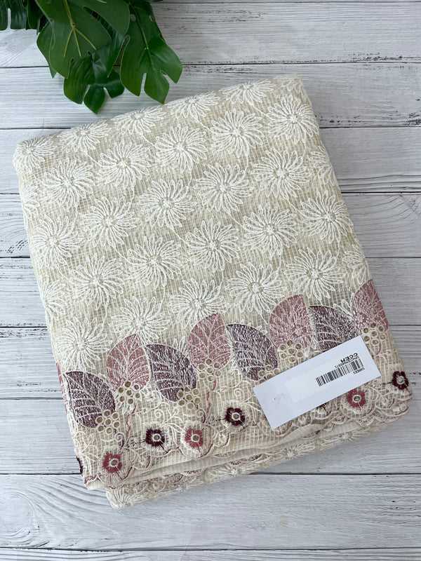 Cutwork Phulkari NetKota embroidery saree - MSH987