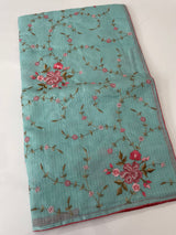 Silky kota embroidery saree MSK4356