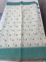 Ombre semi Linen Saree - MSL1514
